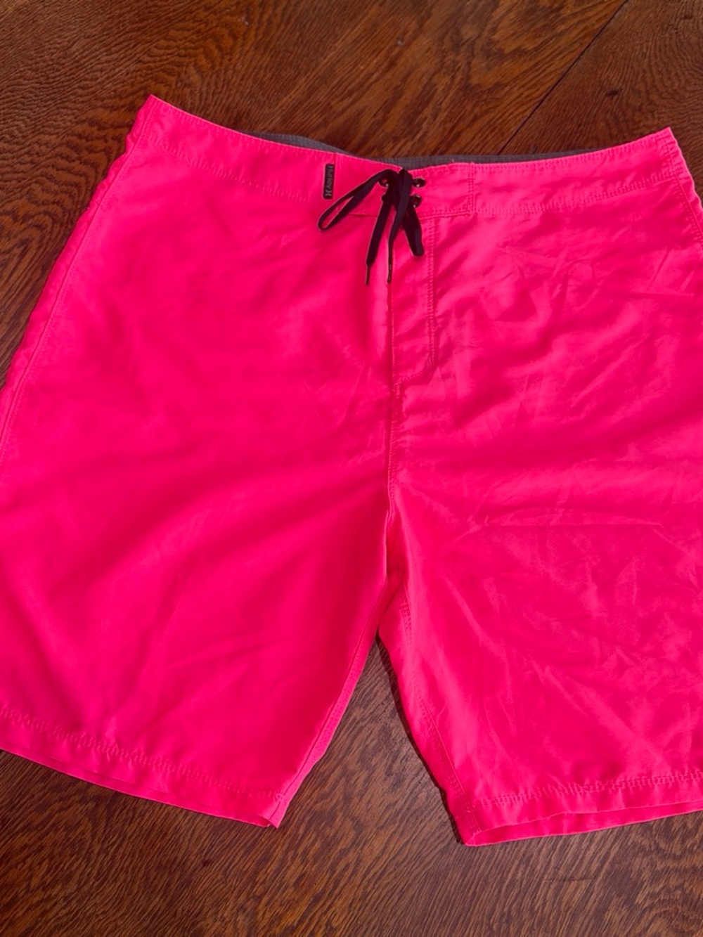 Hurley Pink Swim Trunks with Heather Gray Waistband